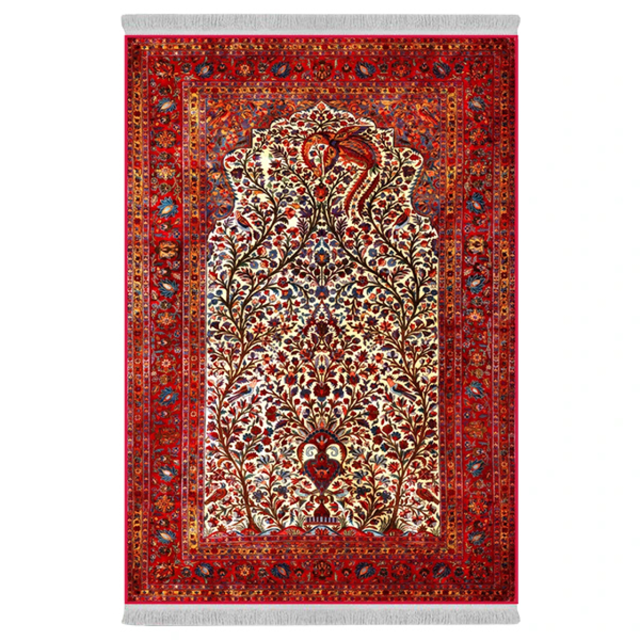 فرش پارچهای دفه مدل فرشینه طرح مدرن کد 767