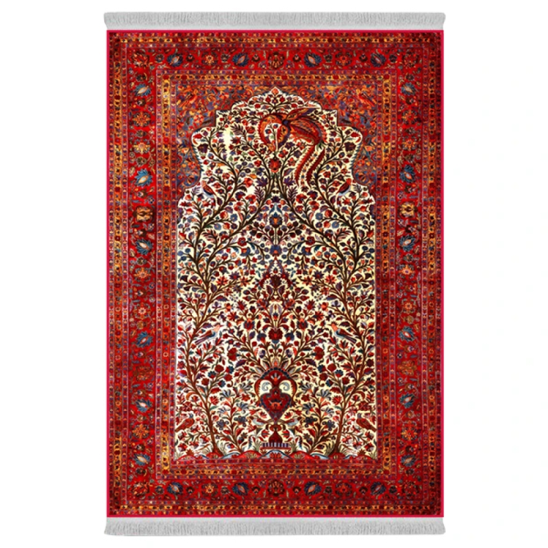 فرش پارچهای دفه مدل فرشینه طرح مدرن کد 767