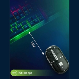  موس بی سیم طرح شفاف گرین لاین مدل GNTRMSELITEGY 