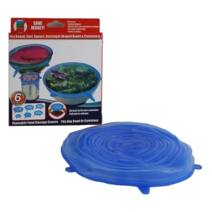 درپوش ظرف مدل سیلیکونی مجموعه 6 عددی مدل SUPER STRETCH