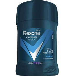 مام استیکی ضد تعریق رکسونا مردانه مدل کوبالت Rexona Antibacterial-Invisible COBALT حجم 50 میلی لیتر 72 ساعته