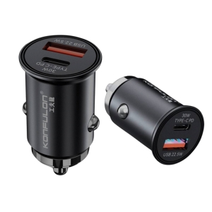  شارژر فندکی فست شارژ ماشین تایپ سی 30 وات کانفلون مدل C80Q 