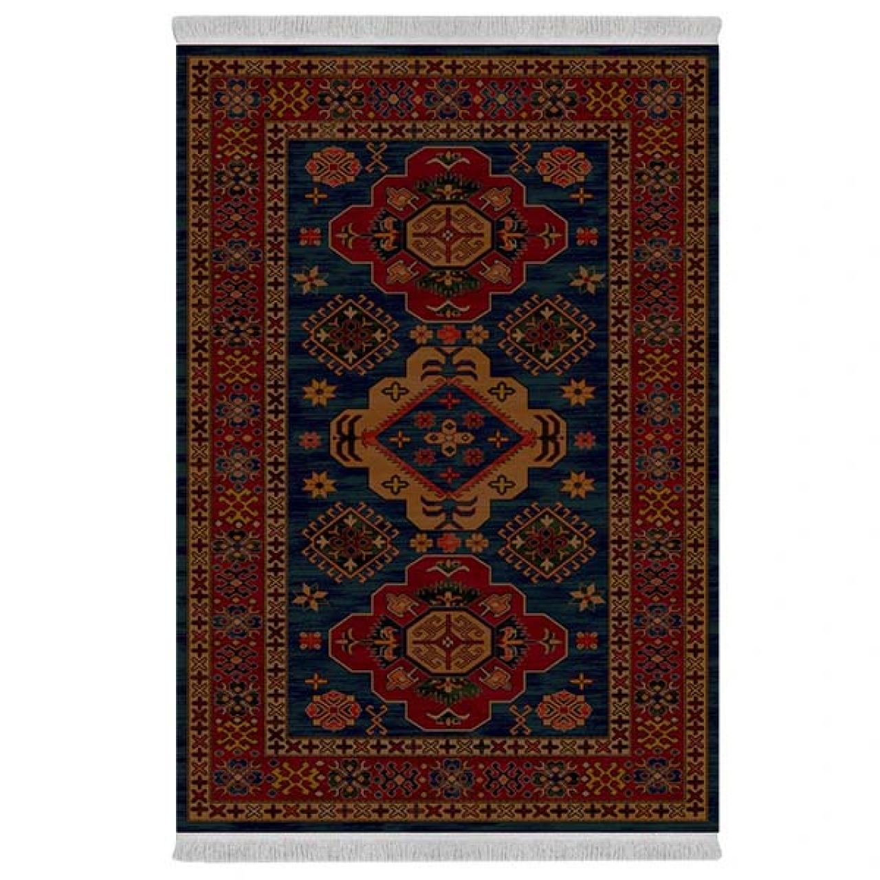 فرش پارچهای دفه مدل فرشینه طرح مدرن کد 527