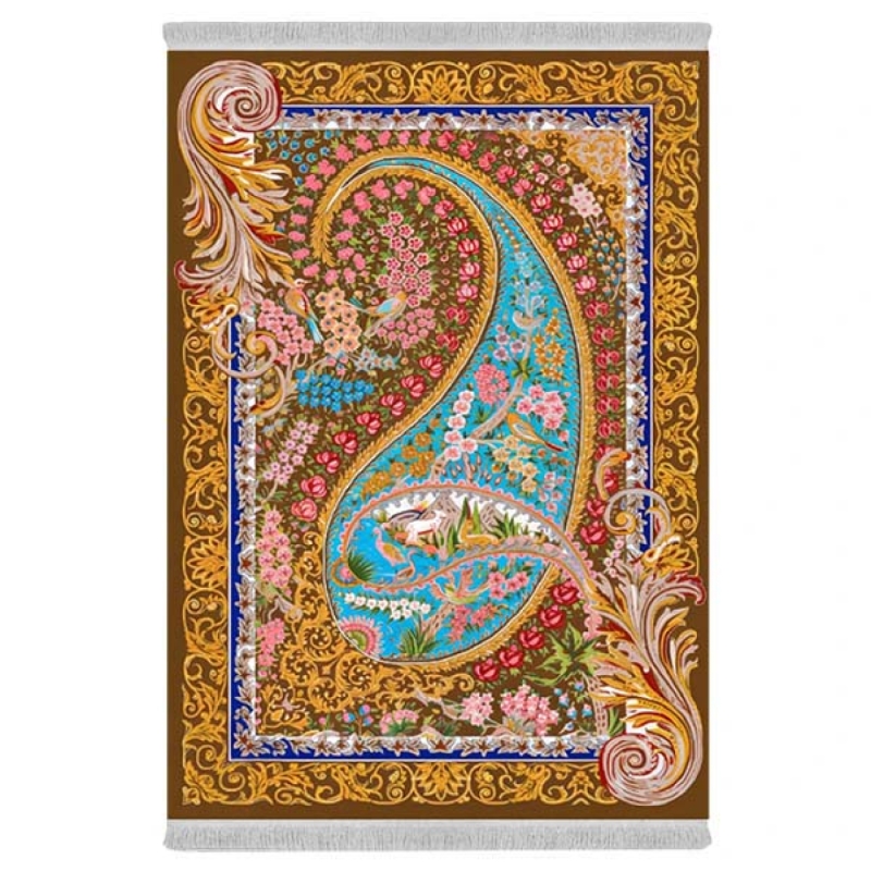 فرش پارچهای دفه مدل فرشینه هازان مخمل کد 093