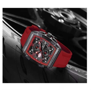 ساعت مچی عقربه‌ای مردانه کوارتز نیوی فورس مدل NF8052 B/R/R