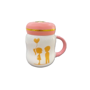 ماگ مدل در دار طرح دختر پسر کد A04