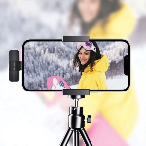  میکروفون بی سیم یقه‌ای تایپ سی گرین مدل GNSOLOWMICBK 