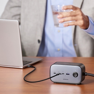  چندراهی برق جهانی دو سوکت 3680 وات، 3 تایپ سی و 1 یو‌اس‌بی یوگرین مدل CD270 60167 