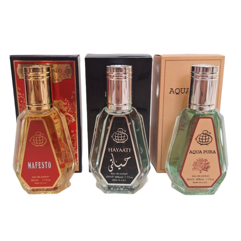 پک تابستانه اقتصادی سه عددی عطر های مردانه فرگرانس ورد مدل حیاتی, کازاموراتی مفیستو, اورتو پاریسی مگاماره حجم 50 میل