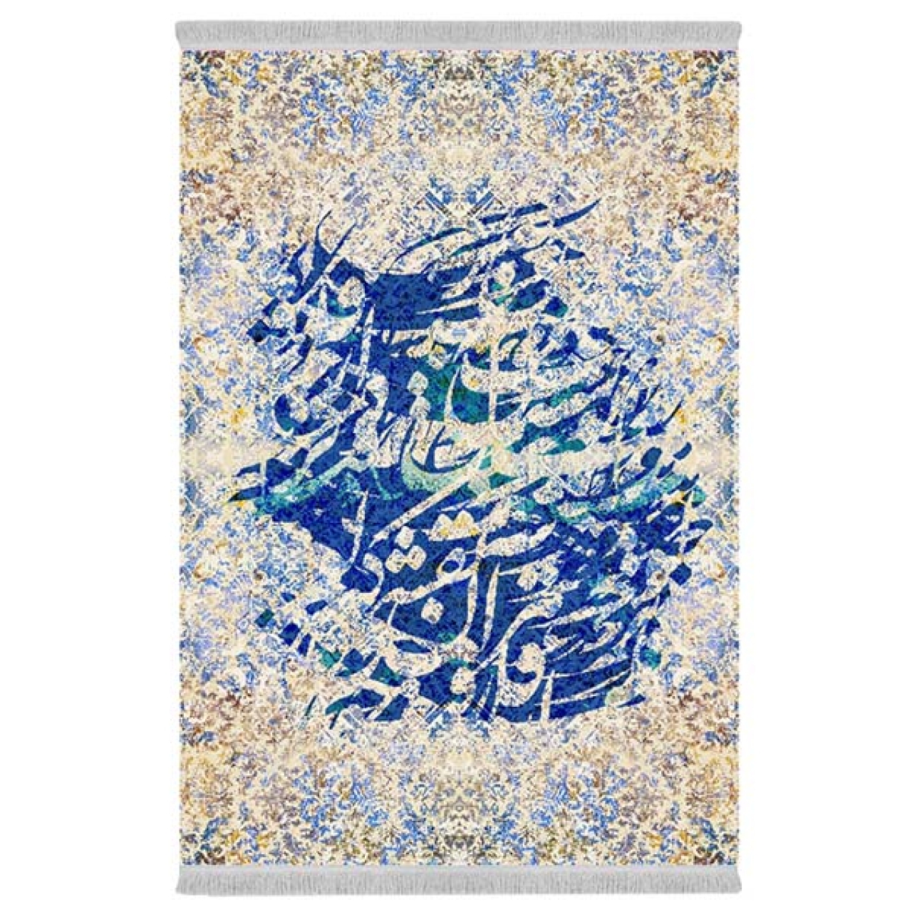 فرش پارچهای دفه مدل فرشینه طرح مدرن کد 167