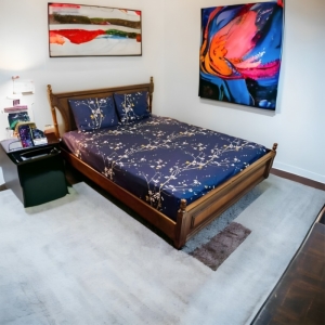 سرویس روتختی کشدار دونفره و روبالشی Cheshik مدل زنبق سایز 160*200 سانتی متر