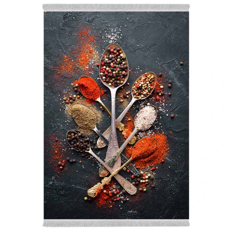 فرش پارچهای دفه مدل فرشینه طرح آشپزخانه کد 1156