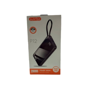 پاوربانک سان رایز مدل P12 ظرفیت 20000 میلی آمپر ساعت