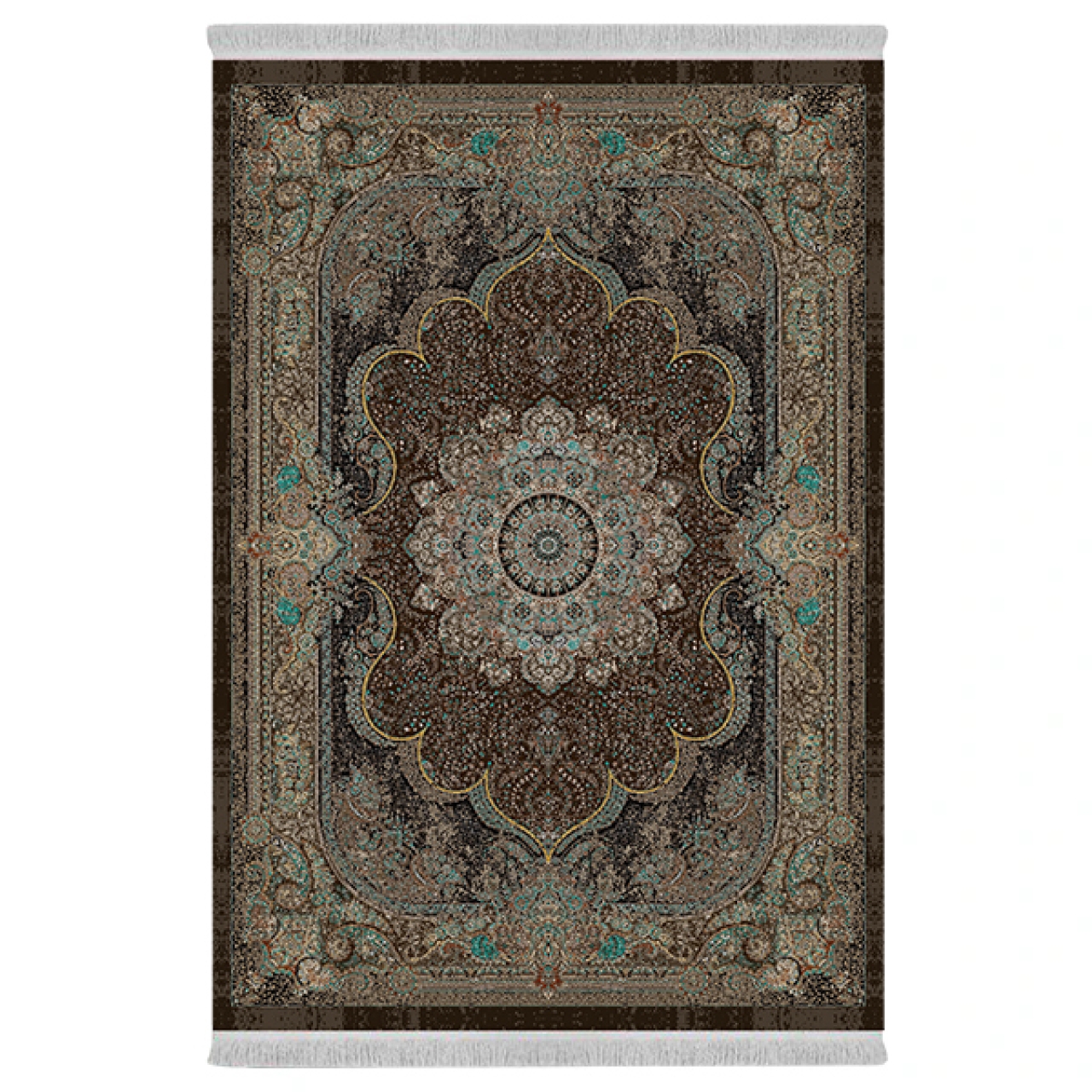 فرش پارچهای دفه مدل فرشینه طرح مدرن کد 771