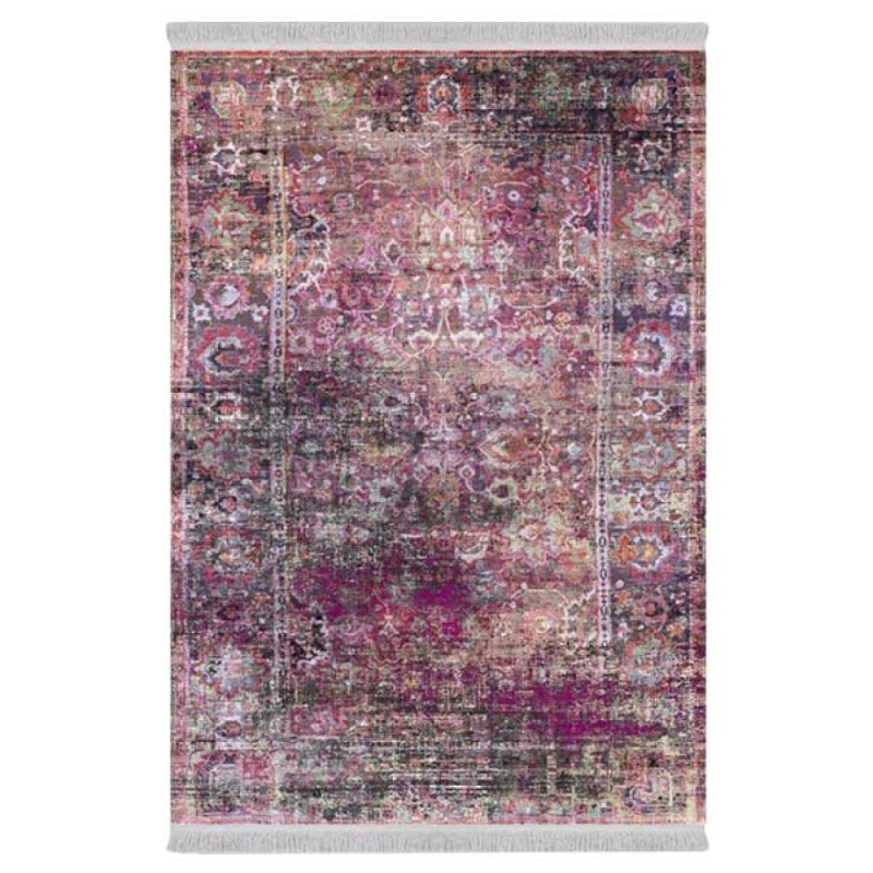 فرش پارچهای دفه مدل فرشینه طرح مدرن کد 358