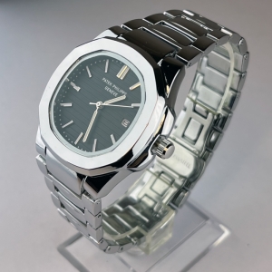 ساعت مچی عقربه‌ای مردانه کوارتز مدل ناتیلوس صفحه مشکی