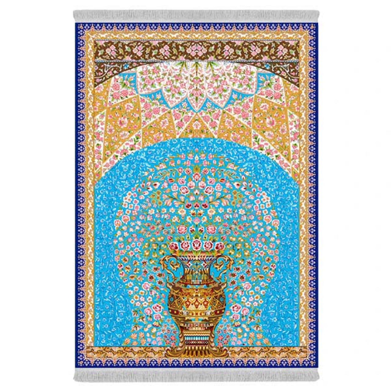 فرش پارچهای دفه مدل فرشینه هازان مخمل کد 069