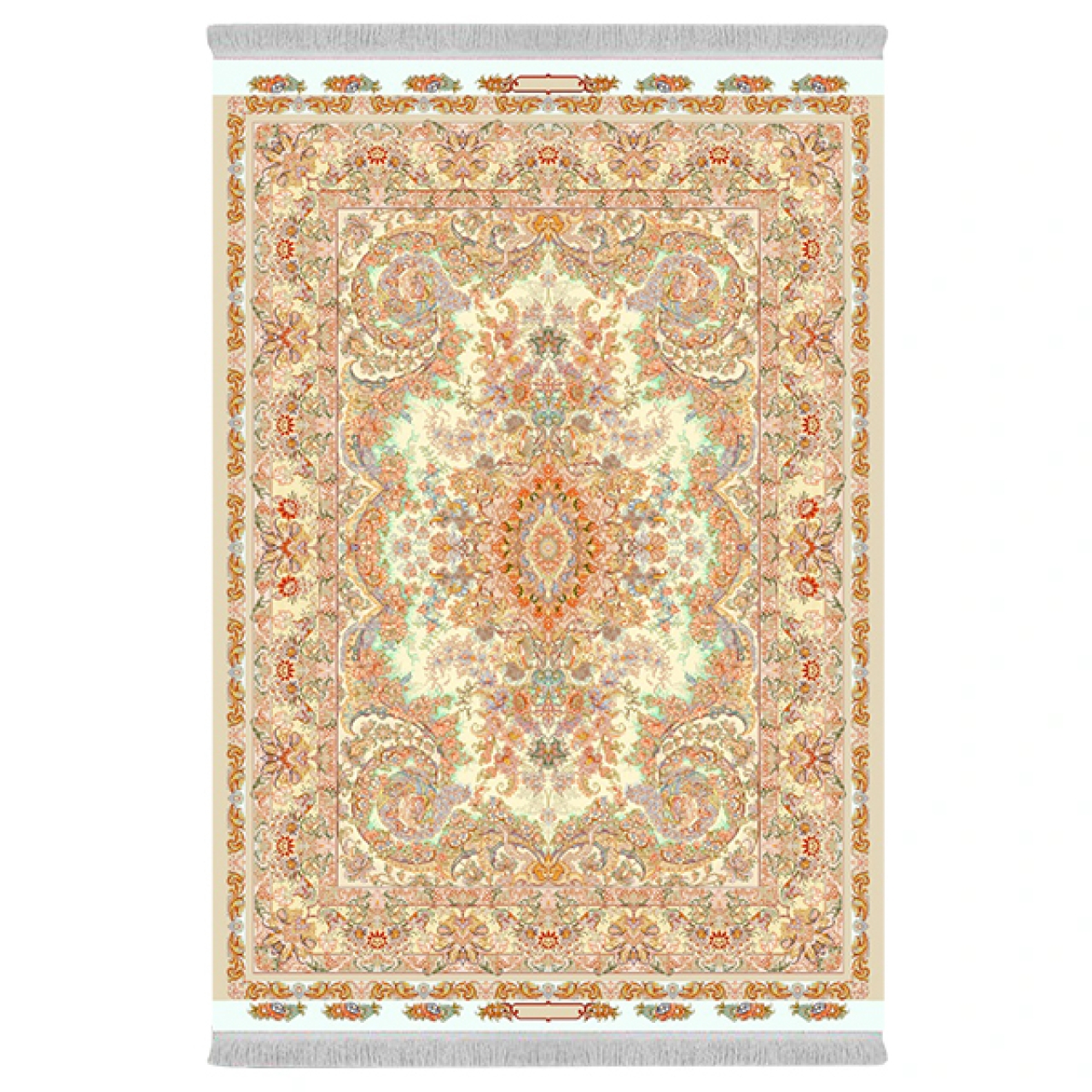 فرش پارچهای دفه مدل فرشینه طرح مدرن کد 995