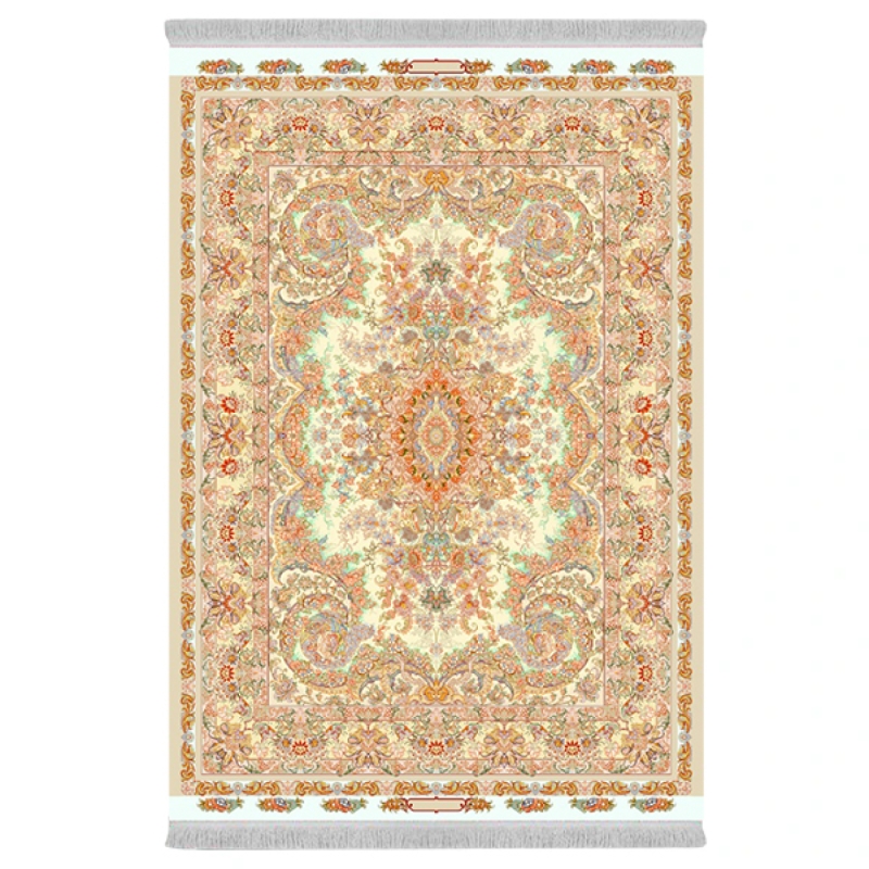 فرش پارچهای دفه مدل فرشینه طرح مدرن کد 995