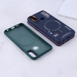 کاور مدل پشت مات طرح مگ سیف دور محافظ متال مناسب برای گوشی موبایل سامسونگ Samsung Galaxy A10s