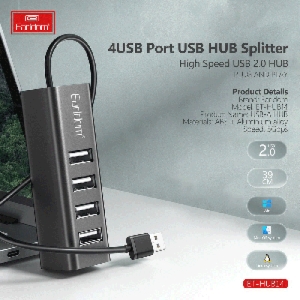  هاب یو اس بی 4 پورت ارلدام مدل ET-HUB14 