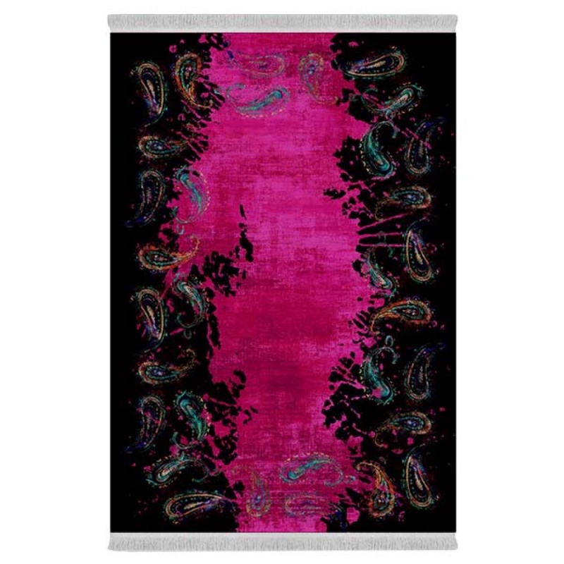 فرش پارچهای دفه مدل فرشینه طرح مدرن کد 351