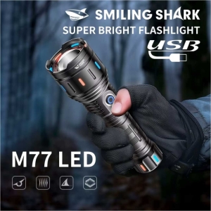  چراغ قوه شارژی و پاوربانک اسمایلینگ شارک مدل SD-7167-1 