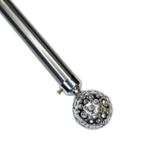 میل پرده پانچ استیل سایز ۱۵۰ سانتی متر پایه سقفی