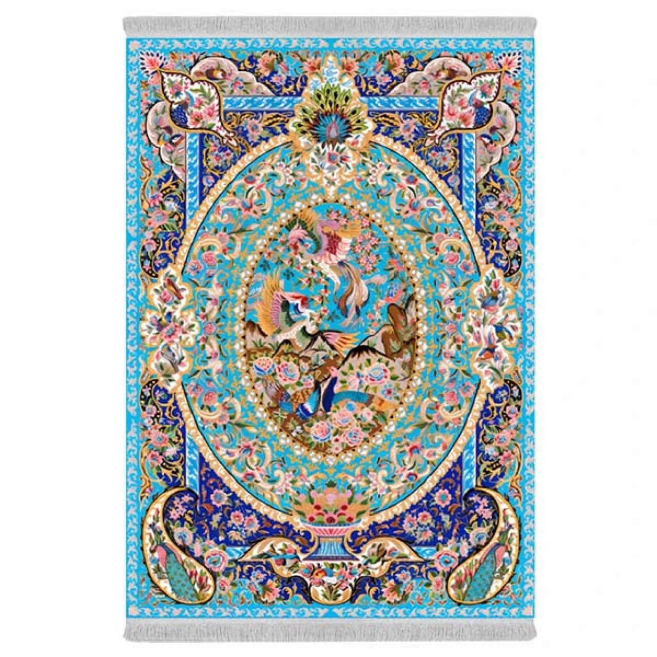 فرش پارچهای دفه مدل فرشینه هازان مخمل کد 065