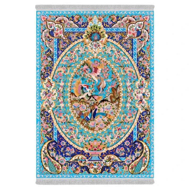 فرش پارچهای دفه مدل فرشینه هازان مخمل کد 065