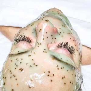 ماسک صورت هیدروژلی مینایر مدل کیوی ترمیم کننده و جوان کننده وزن 100 گرم