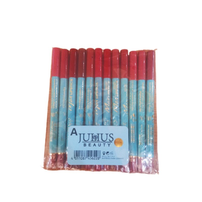 رژ لب مدادی جولیوس مدل A تعداد ۱۲ عدد