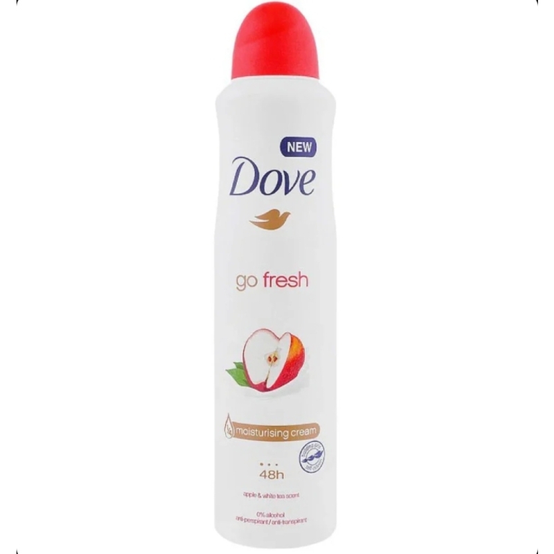 اسپری بدن ضدتعرق داو زنانه رایحه سیب حجم ۲۵۰ میل