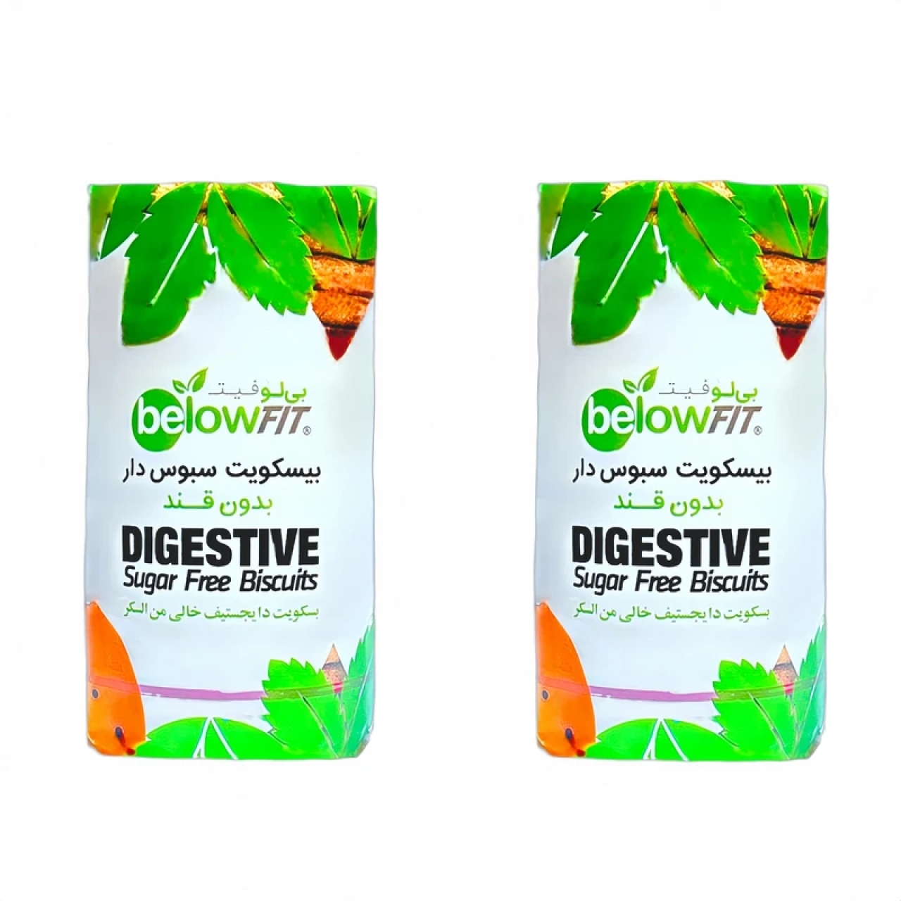 بیسکویت دایجستیو بدون قند بیلو - 200 گرم بسته 2 عددی