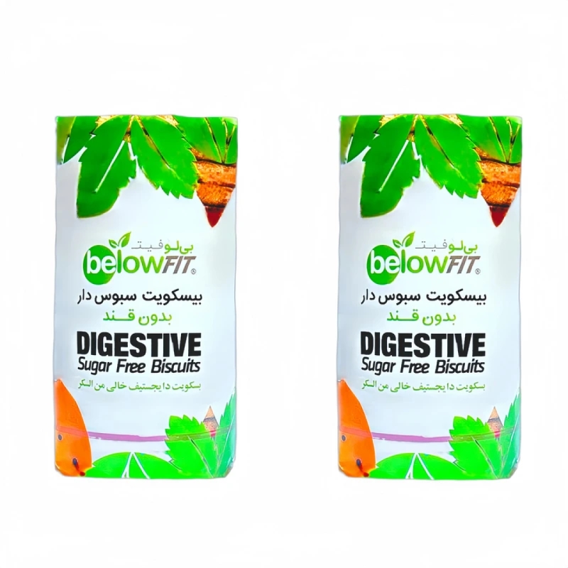 بیسکویت دایجستیو بدون قند بیلو - 200 گرم بسته 2 عددی