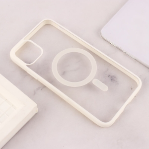 کاور PC شفاف دور رنگی مگ سیف مناسب برای گوشی موبایل آیفون iPhone 11 Pro Max