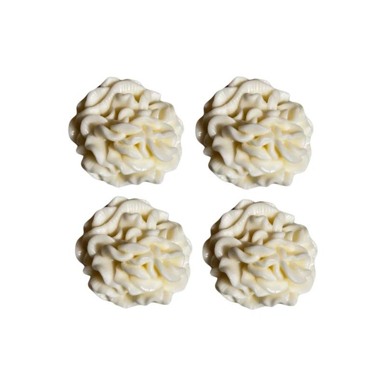 شمع مدل گل میخک بسته ۴ عددی حجم 60 گرم