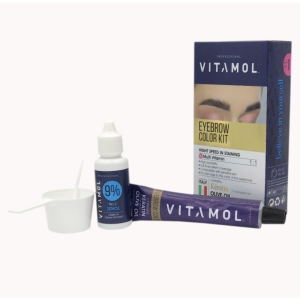 کیت رنگ ابرو شنی خیلی روشن ویتامول کد S2 حجم 30ml