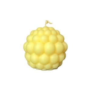 شمع دست ساز مدل گوی مرواریدی رایحه گل حجم 195 گرم