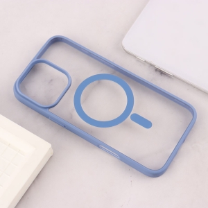 کاور PC شفاف دور رنگی مگ سیف مناسب برای گوشی موبایل آیفون iPhone 16 Pro Max 