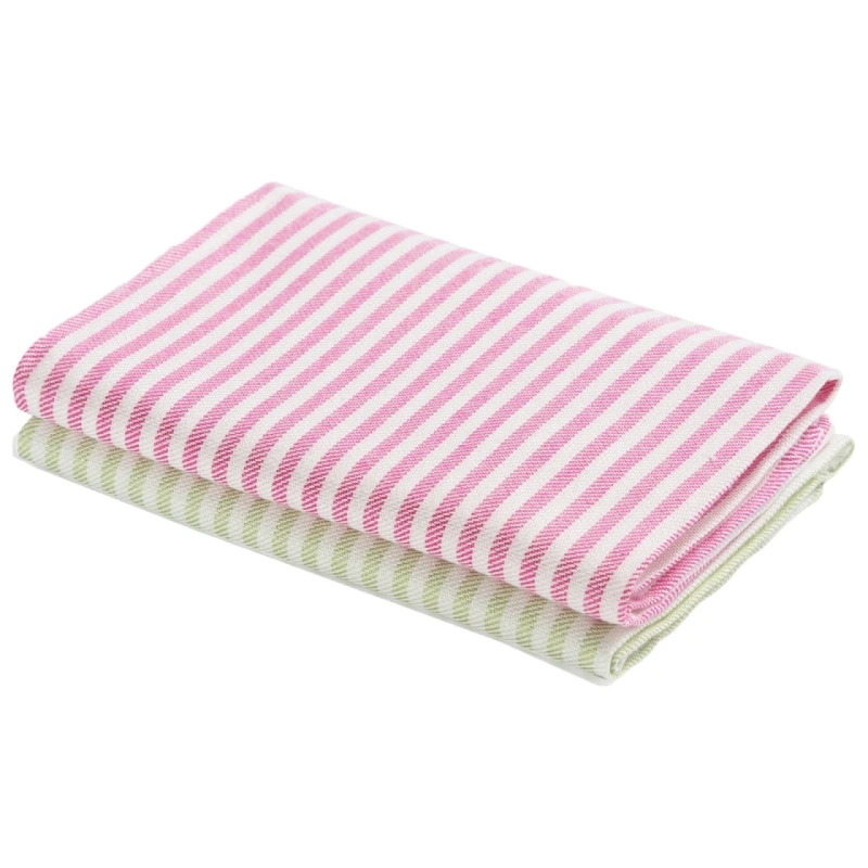 دستمال تنظیف ضخیم مدل راه راه سایز 50*70 بسته دو عددی