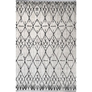 فرش ماشینی سیزان طرح 40149k کرم مدرن