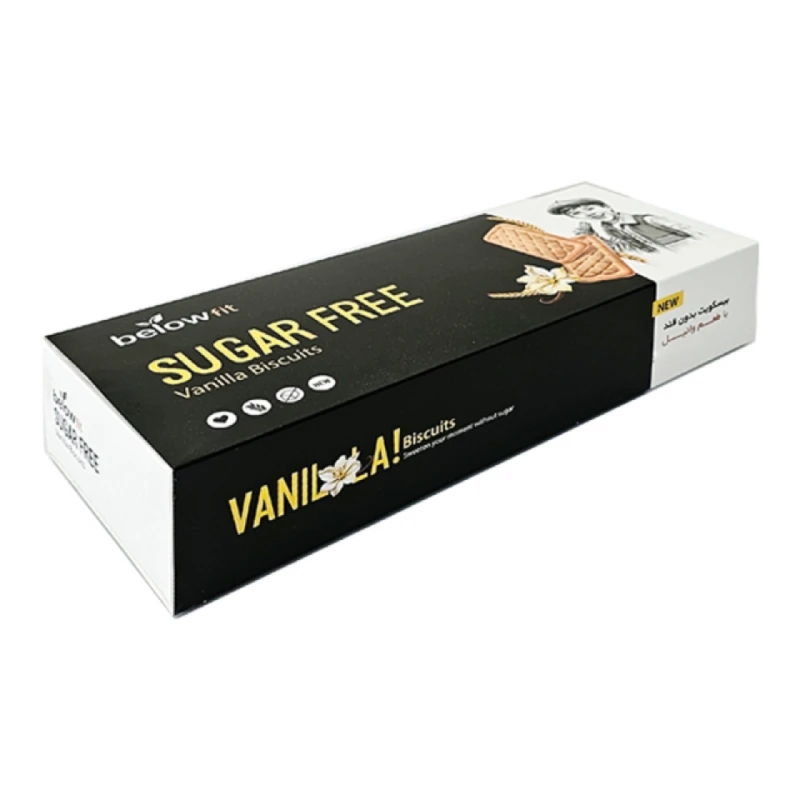 بیسکویت بدون قند با طعم وانیل بیلو حجم 620 گرم