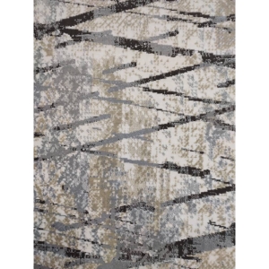 فرش ماشینی سیزان طرح ۴۱۹۴۴ نقره ای مدرن