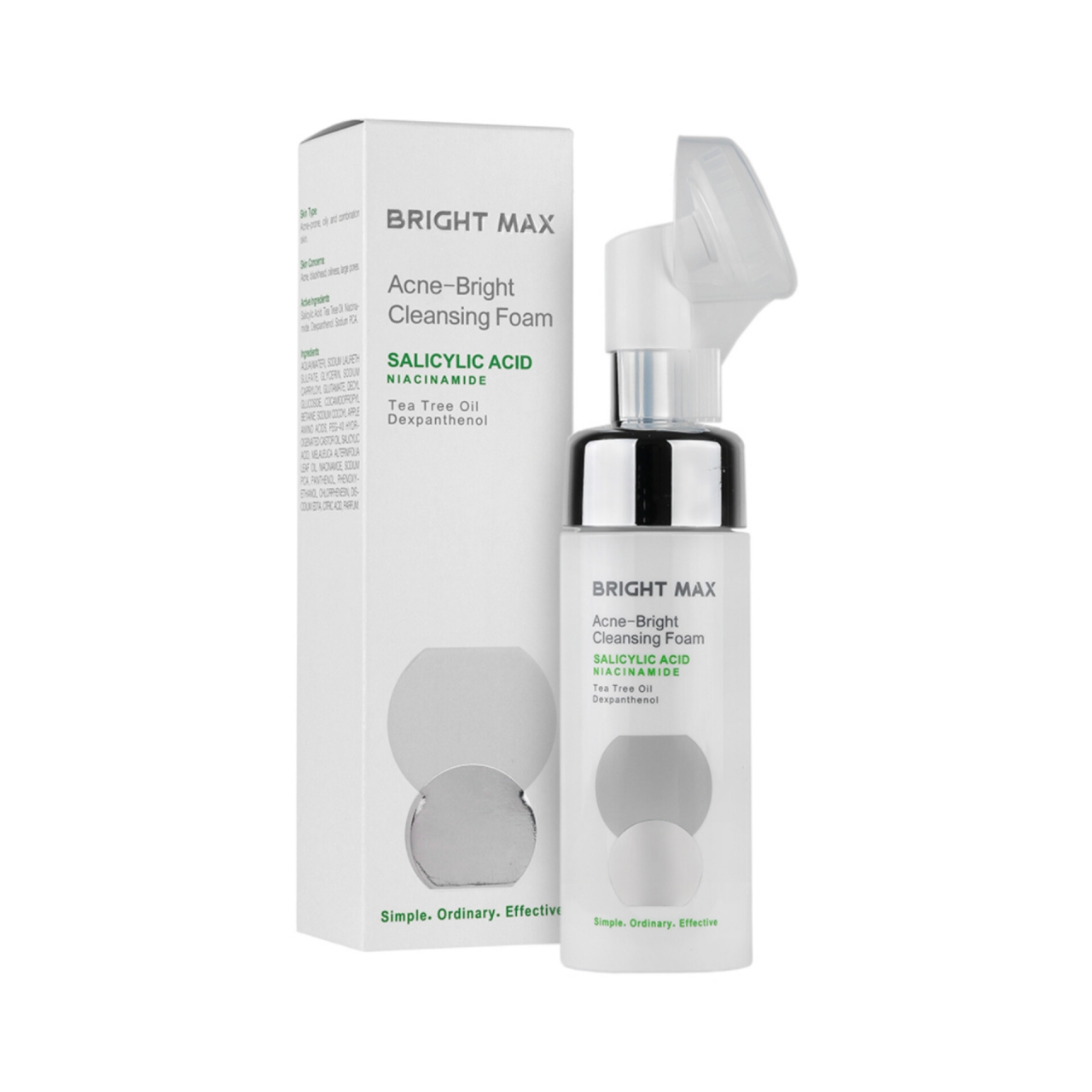 فوم پاک کننده صورت آکنه برایت برایت مکس حجم۱۵۰ میلی لیتر 