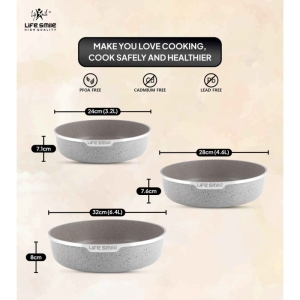 ست قالب کیک سایز 24-28-32 گرانیتی لایف اسمایل FLCMCK-6-3