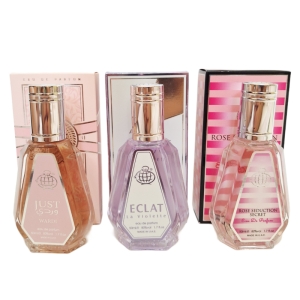 پک اقتصادی سه عددی عطر های زنانه برند فرگرانس ورد مدل یارا صورتی, لانوین اکلت, ویکتوریا سکرت بامبشل حجم 50 میل