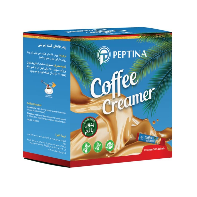 کریمر غیرلبنی خالص پپتینا بسته 30 عددی