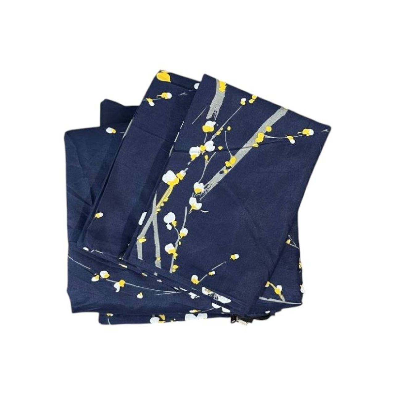 ست کاور لحاف دونفره و ملحفه کشدار به همراه روبالشی Cheshik مدل زنبق