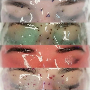 ماسک صورت هیدروژلی مینایر مدل لوندر ترمیم کننده و آرامش بخش وزن 100 گرم